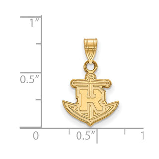 10k Gold LogoArt Rollins College Anchor Small Pendant