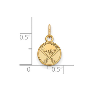 14k Gold NHL LogoArt Buffalo Sabres Extra Small Pendant