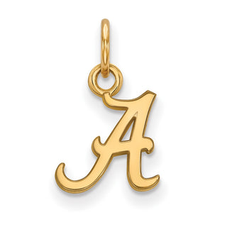 10k Gold LogoArt University of Alabama Letter A Extra Small Pendant