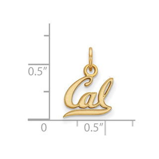 14k Gold LogoArt University of California Berkeley Extra Small Pendant