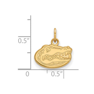 14k Gold LogoArt University of Florida Gator Extra Small Pendant