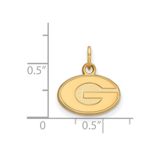 14k Gold LogoArt University of Georgia Letter G Extra Small Pendant