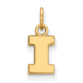 14k Gold LogoArt University of Illinois Letter I Extra Small Pendant