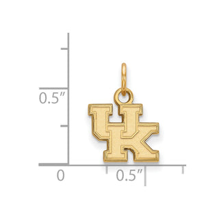 10k Gold LogoArt University of Kentucky U-K Extra Small Pendant
