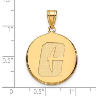 14k Gold LogoArt University of North Carolina at Charlotte 49ers Large Disc Pendant