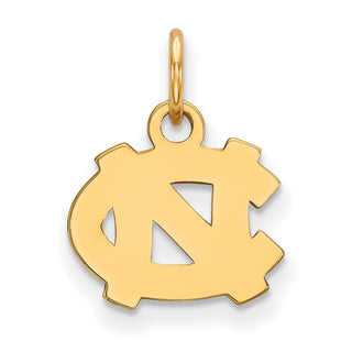 14k Gold LogoArt University of North Carolina N-C Extra Small Pendant