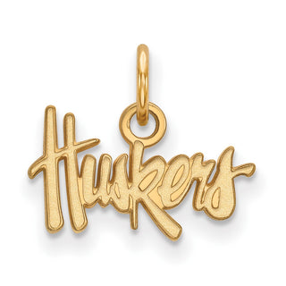 14k Gold LogoArt University of Nebraska Huskers Extra Small Pendant