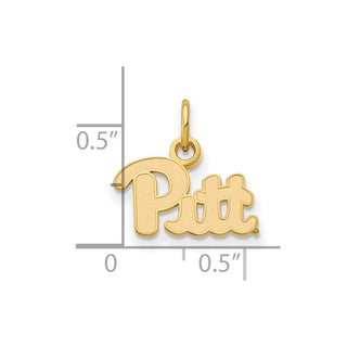 14k Gold LogoArt University of Pittsburgh Extra Small Pendant