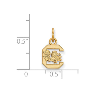 14k Gold LogoArt University of South Carolina Extra Small Pendant