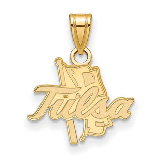 14k Gold LogoArt University of Tulsa Small Pendant