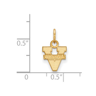 14k Gold LogoArt University of Virginia Extra Small Pendant