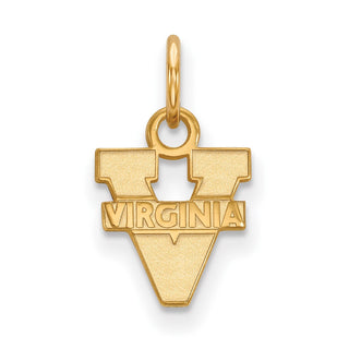 Sterling Silver Gold-plated LogoArt University of Virginia Extra Small Pendant