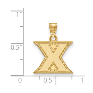 10k Gold LogoArt Xavier University Letter X Small Pendant