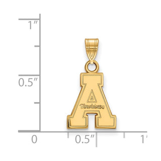 10k Gold LogoArt Appalachian State University Small Pendant