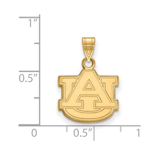 10k Gold LogoArt Auburn University A-U Small Pendant