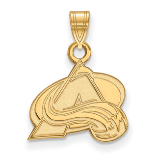 14k Gold NHL LogoArt Colorado Avalanche Letter A Small Pendant