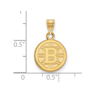 10k Gold NHL LogoArt Boston Bruins Small Pendant 1Y002BRI