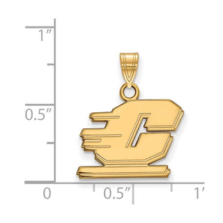 10k Gold LogoArt Central Michigan University Letter C Small Pendant