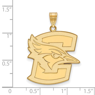10k Gold LogoArt Creighton University Bluejay Extra Large Pendant