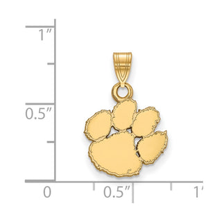 10k Gold LogoArt Clemson University Tiger Paw Small Pendant