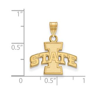 10k Gold LogoArt Iowa State University Small Pendant