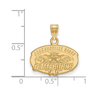 10k Gold LogoArt Jacksonville State University Small Pendant