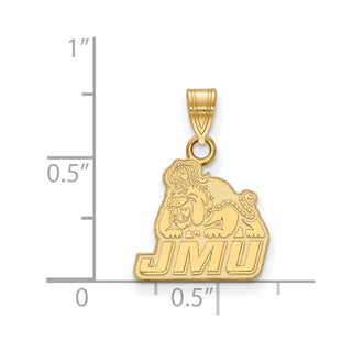 14k Gold LogoArt James Madison University Small Pendant