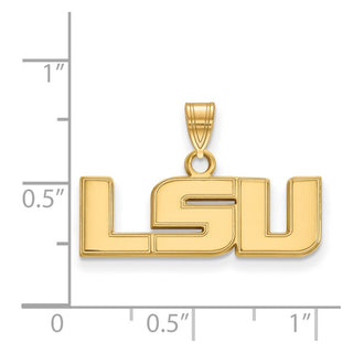 10k Gold LogoArt Louisiana State University L-S-U Small Pendant 1Y002LSU