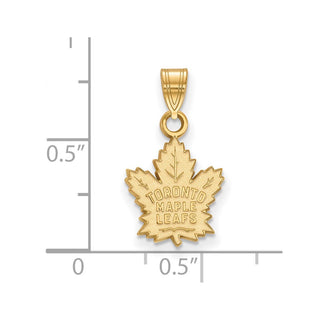 10k Gold NHL LogoArt Toronto Maple Leafs Small Pendant