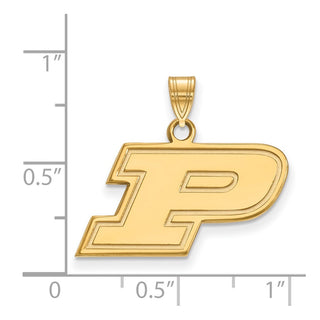 10k Gold LogoArt Purdue University Letter P Small Pendant