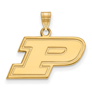10k Gold LogoArt Purdue University Letter P Small Pendant