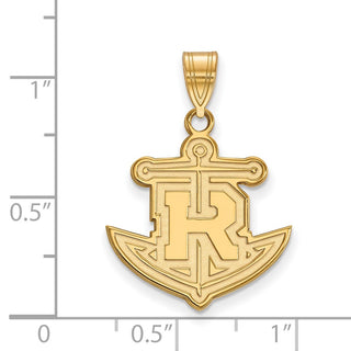 10k Gold LogoArt Rollins College Anchor Large Pendant