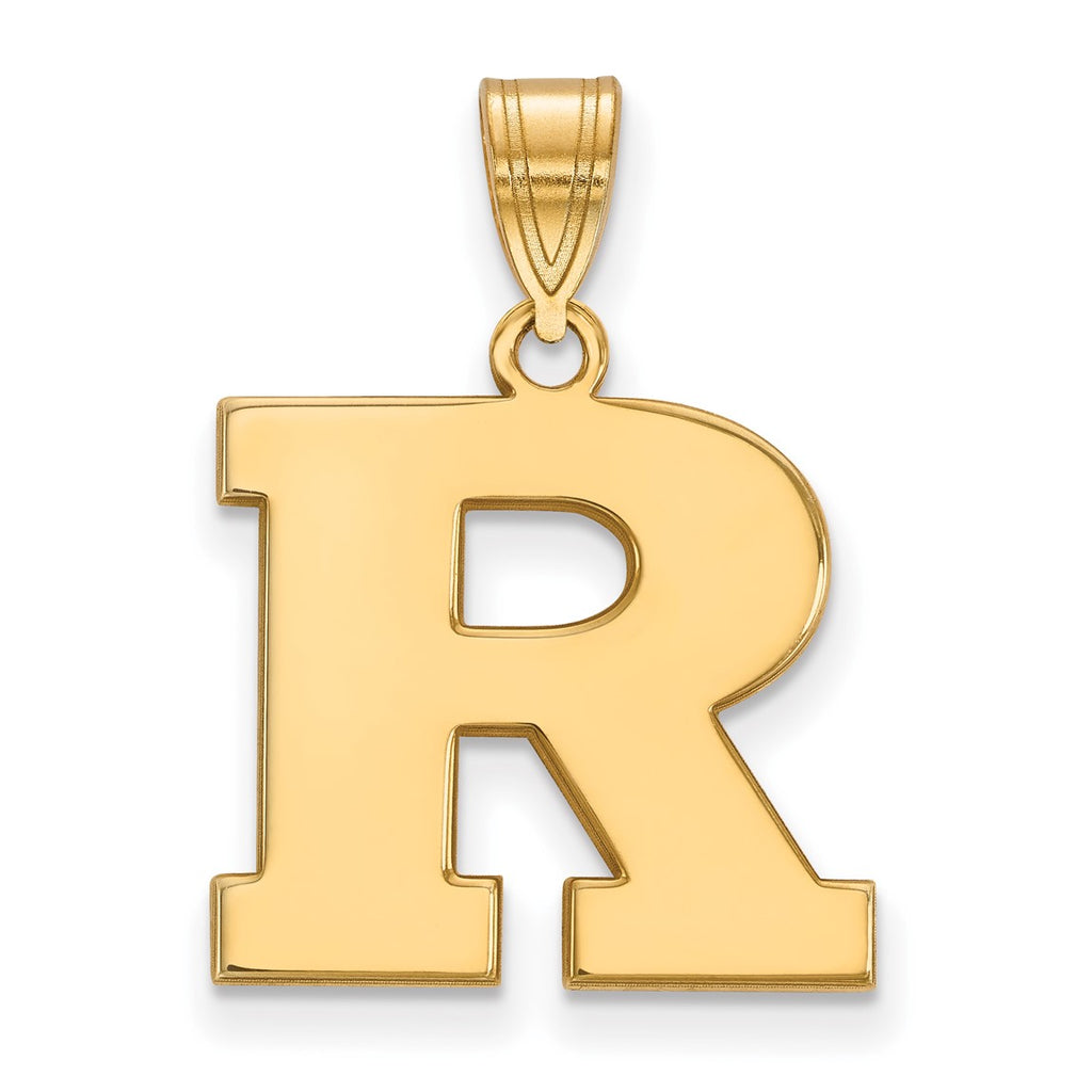 10k Gold LogoArt Rutgers University Letter R Medium Pendant – Wellness ...