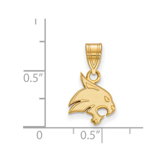 10k Gold LogoArt Texas State University Bobcat Small Pendant