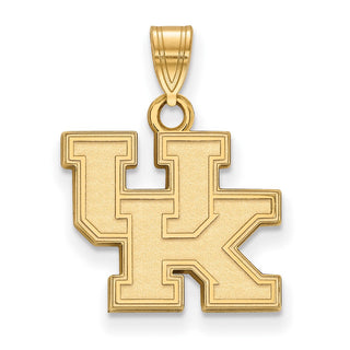 14k Gold LogoArt University of Kentucky U-K Small Pendant
