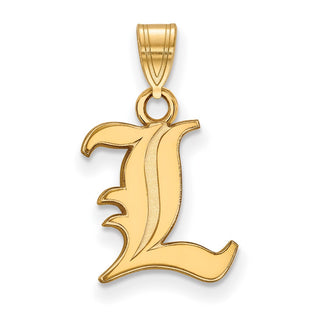 14k Gold LogoArt University of Louisville Letter L Small Pendant