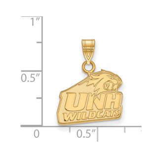 10k Gold LogoArt University of New Hampshire Small Pendant 1Y002UNH