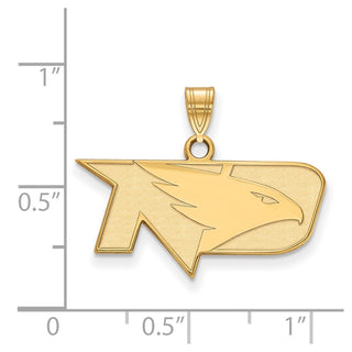 Sterling Silver Gold-plated LogoArt University of North Dakota Small Pendant