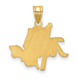 10k Gold LogoArt University of Tulsa Large Pendant