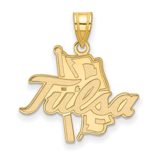 14k Gold LogoArt University of Tulsa Large Pendant