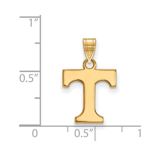 14k Gold LogoArt University of Tennessee Letter T Small Pendant