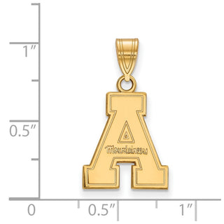 10k Gold LogoArt Appalachian State University Medium Pendant