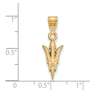 14k Gold LogoArt Arizona State University Pitchfork Medium Pendant