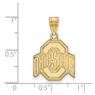 14k Gold LogoArt The Ohio State University Medium Pendant