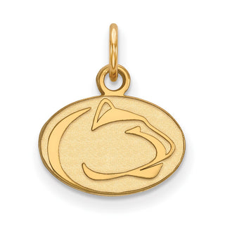 Sterling Silver Gold-plated LogoArt Penn State University Lion Extra Small Pendant