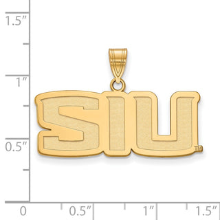 10k Gold LogoArt Southern Illinois University S-I-U Medium Pendant