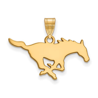 10k Gold LogoArt Southern Methodist University Mustang Medium Pendant