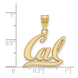 10k Gold LogoArt University of California Berkeley Medium Pendant