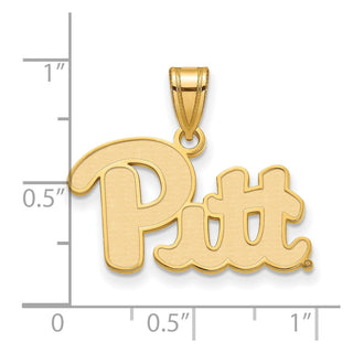 10k Gold LogoArt University of Pittsburgh Medium Pendant