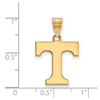 10k Gold LogoArt University of Tennessee Letter T Medium Pendant